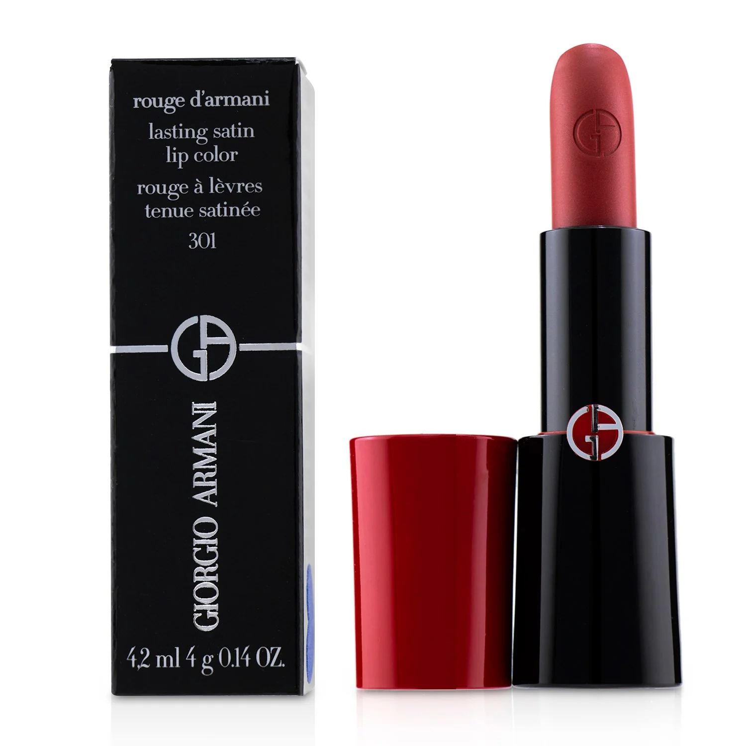 Giorgio Armani Rouge d'Armani Lasting Satin Lip Color - # 404 Flamboyant  4g/0.14oz