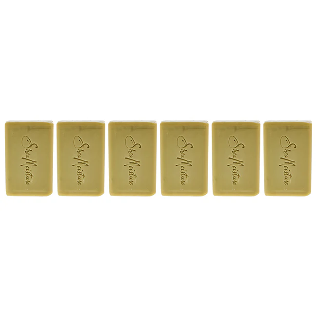 Shea Moisture Organic Raw Shea Butter Soap Anti-Aging Face & Body by Shea Moisture for Unisex - 3.5 oz Bar Soap - Pack of 6