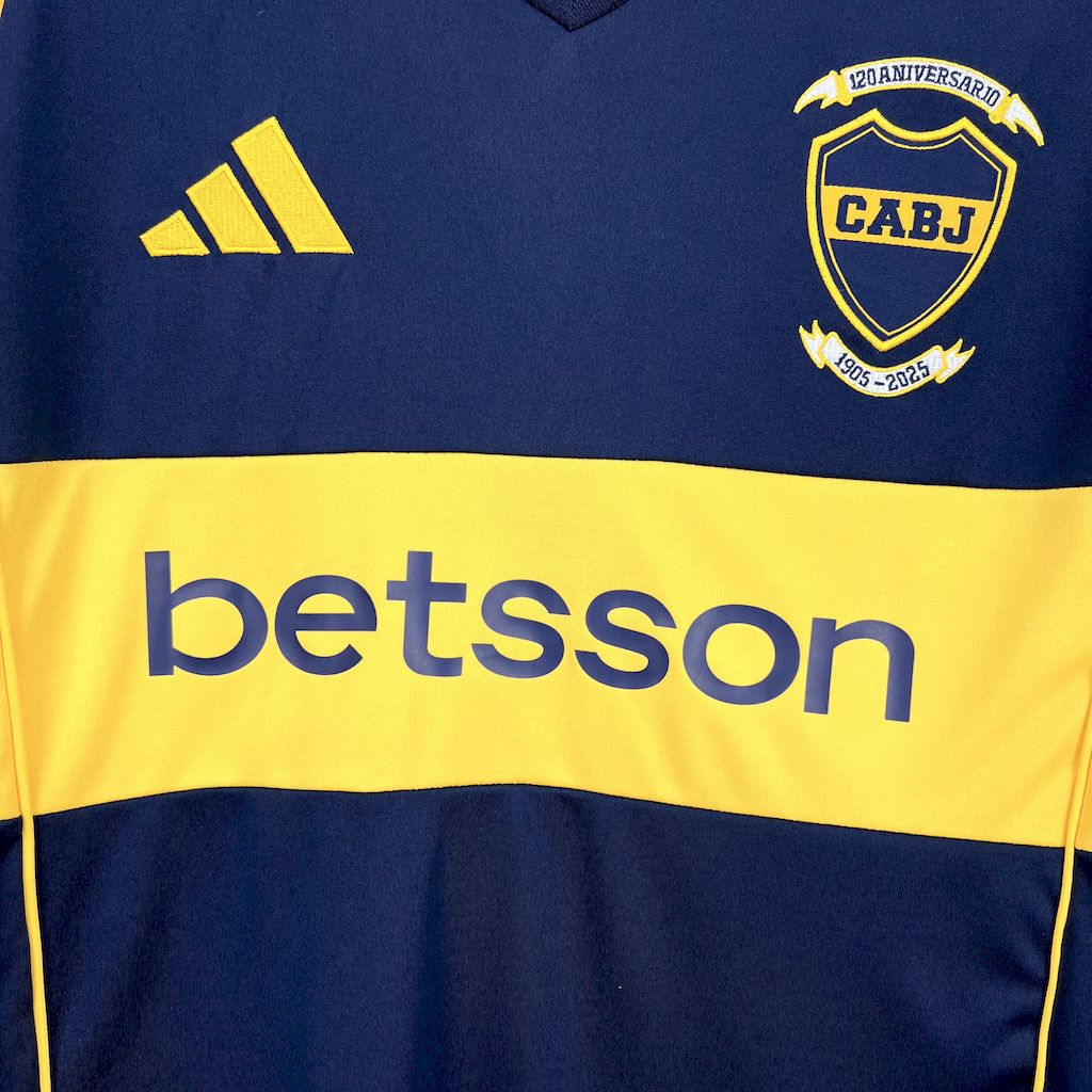 Boca Juniors Soccer Jersey Home Custom Shirt 2025/26 - 120th Anniversary