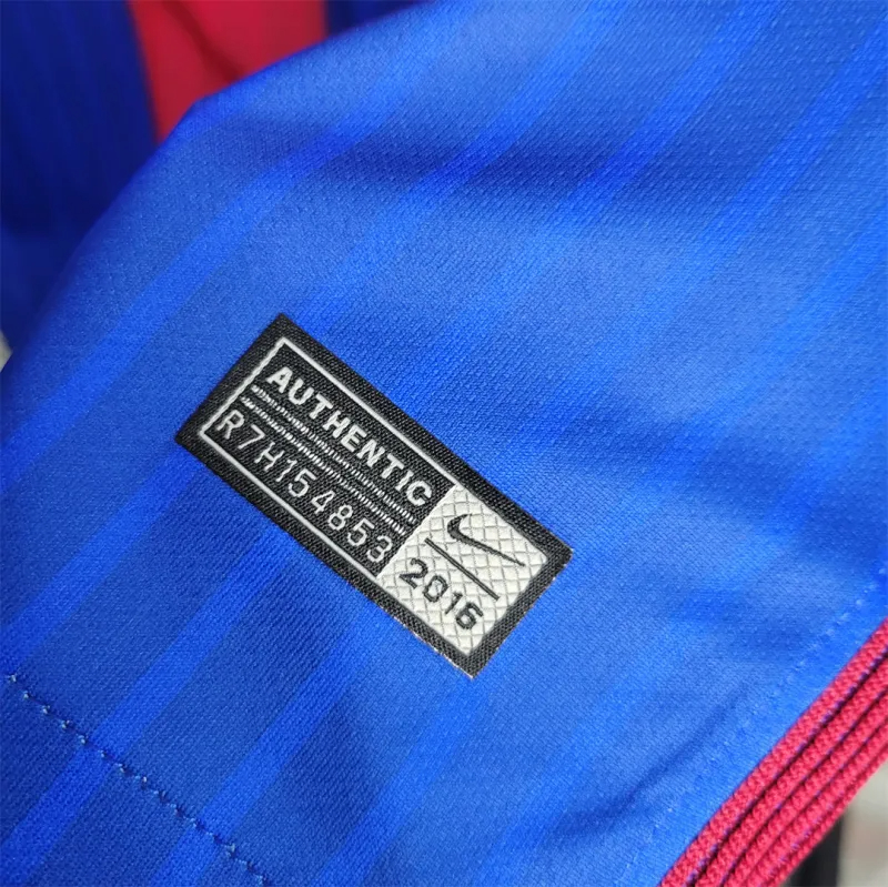 Barcelona Retro Jersey Home Soccer Shirt 2016-17