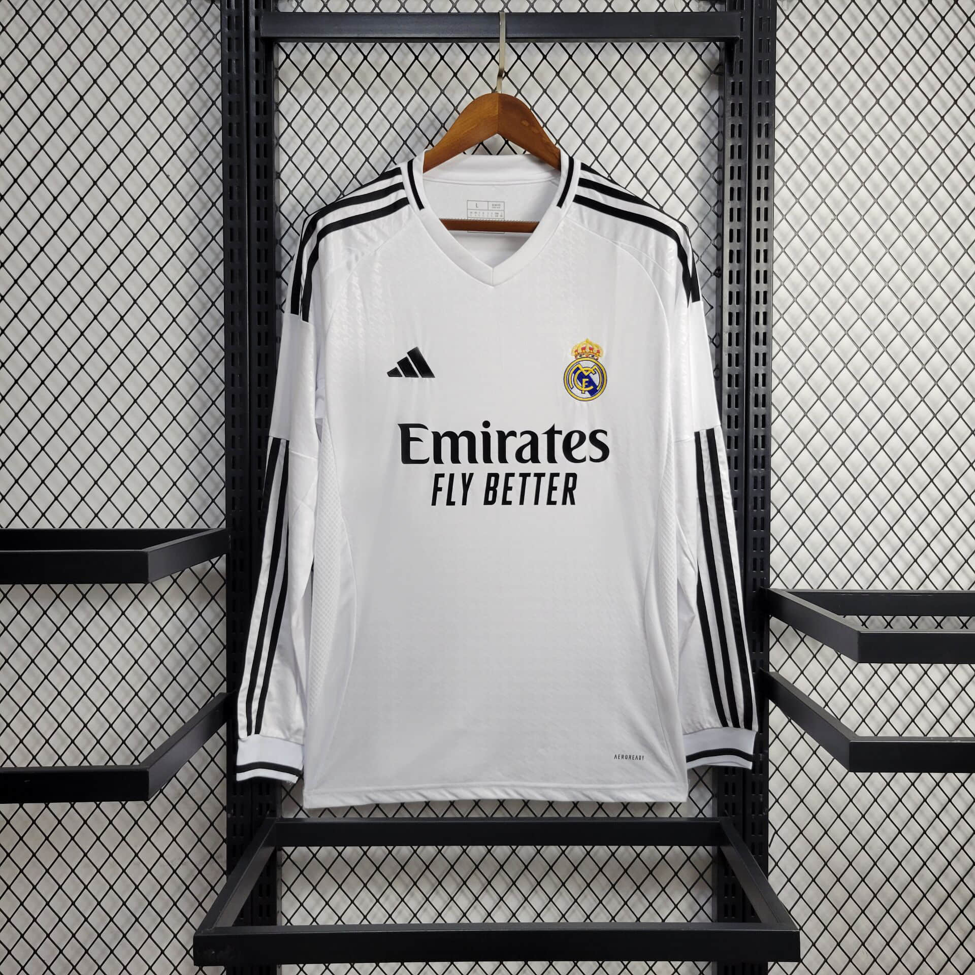 Real Madrid Soccer Jersey Home Custom Long Sleeve Shirt 2024/25