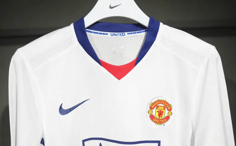 Manchester United Retro Authentic Away Long Sleeve Football Jersey Shirt 2008/09