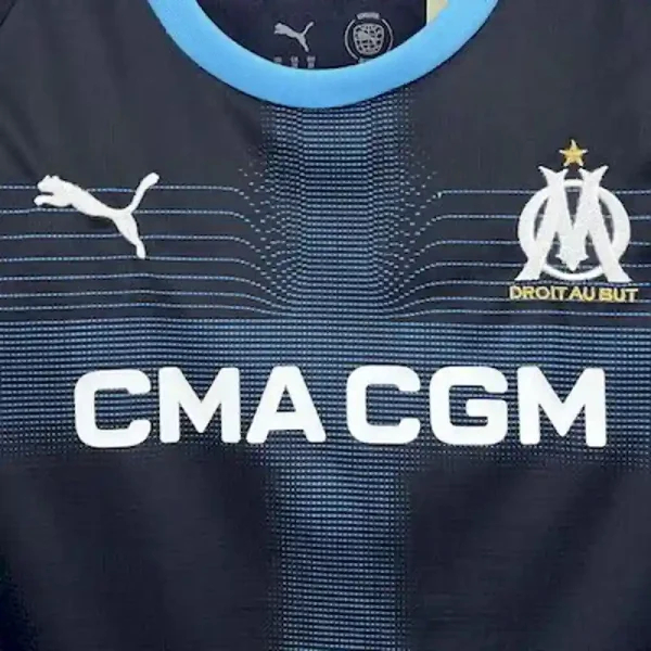 Marseille Soccer Jersey Away Kids Kit Jerseys+Shorts 2025/26
