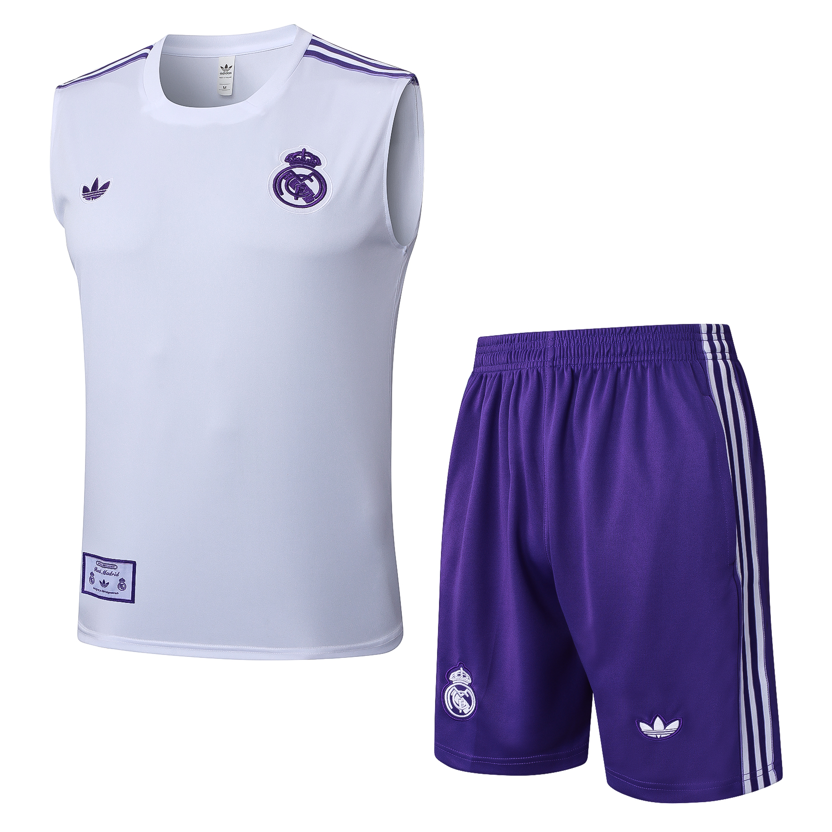 Real Madrid Sleeveless Training Kit White&Purple 2025/26