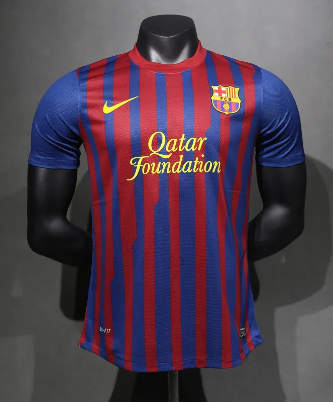 Authentic Barcelona Retro Jersey Home Soccer Shirt 2011-12