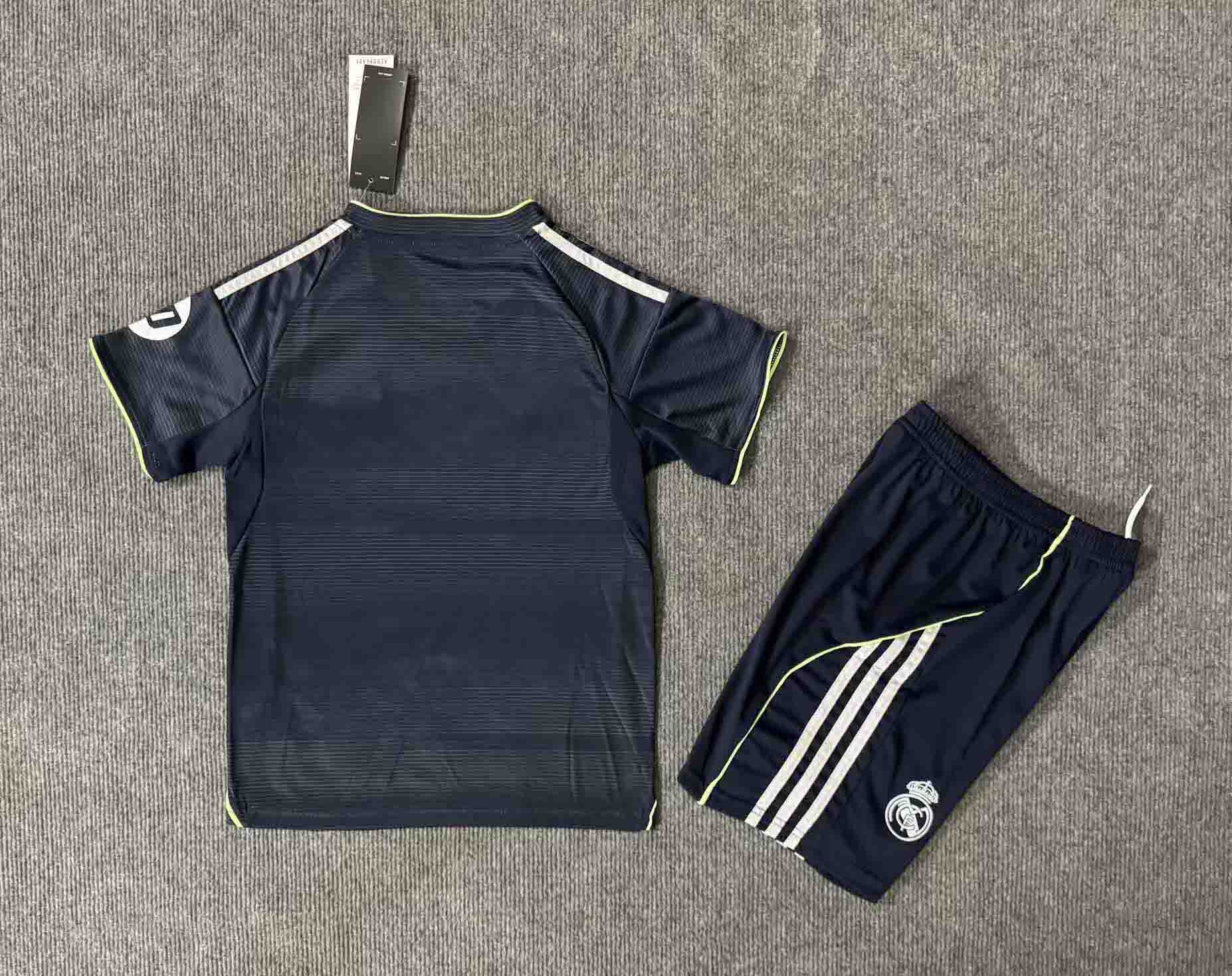 Real Madrid Soccer Jersey Away Kids Kit Jersey+Shorts 2025/26