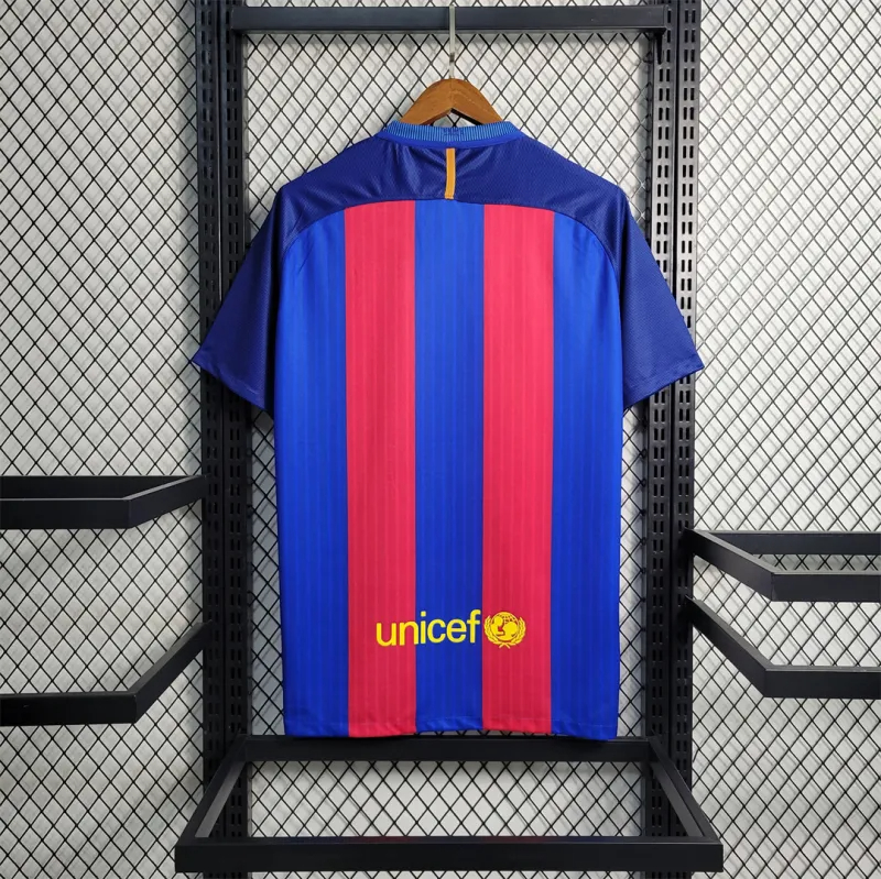 Barcelona Retro Jersey Home Soccer Shirt 2016-17