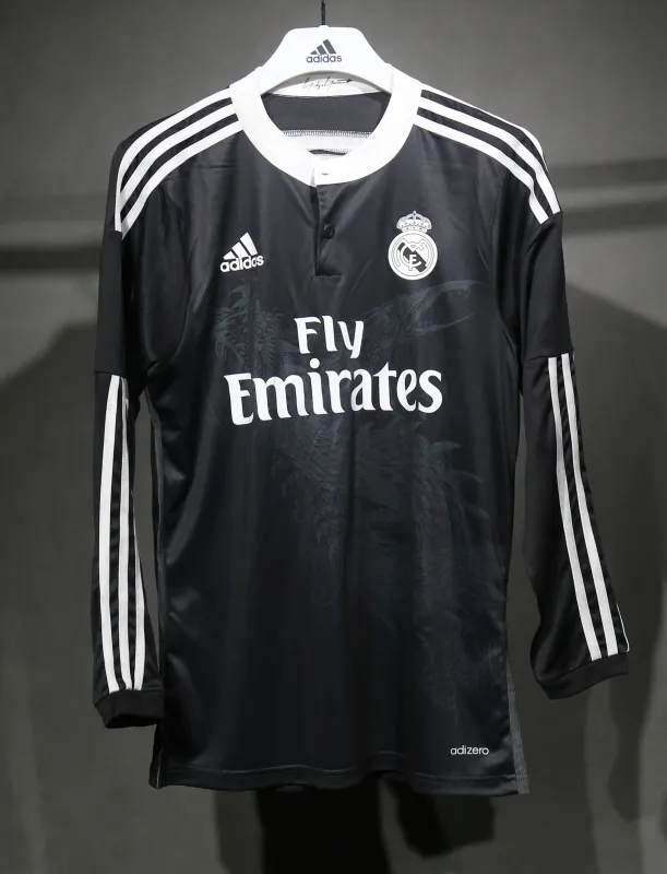 Real Madrid Authentic Retro Jersey Third Away Long Sleeve Soccer Shirt 2014/15