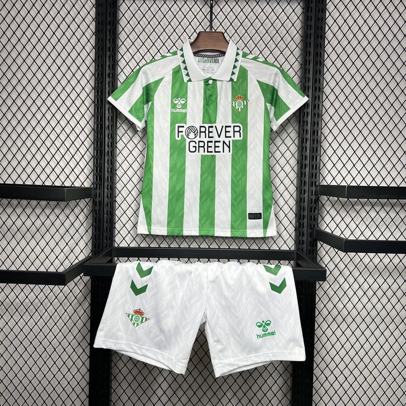 Real Betis Home Kids Kit Jersey+Shorts 2024/25
