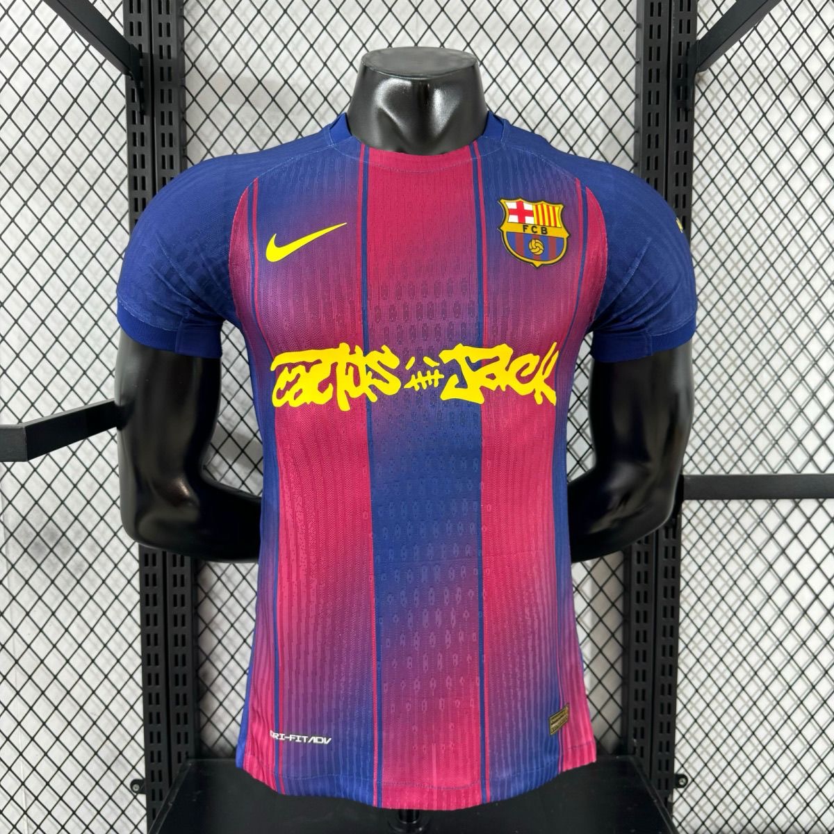 Authentic Soccer Jersey Barcelona Home x Travis Scott Shirt 2025/26
