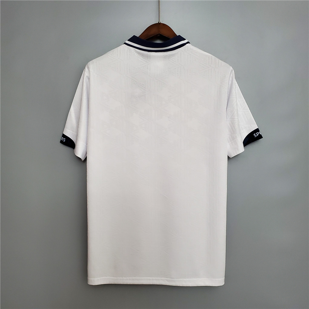 Tottenham Hotspur Retro Football Jersey Home Custom Shirt 1991/93