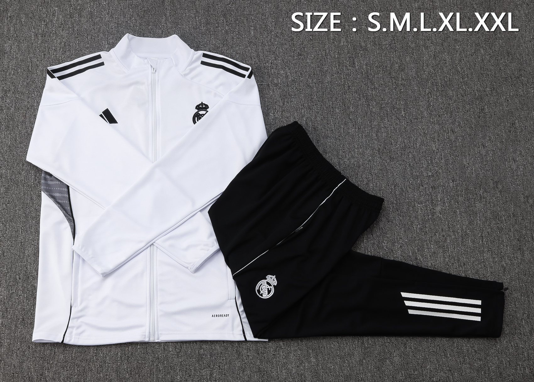 Real Madrid Training Kit (Jacket+Pants) White 2025/26