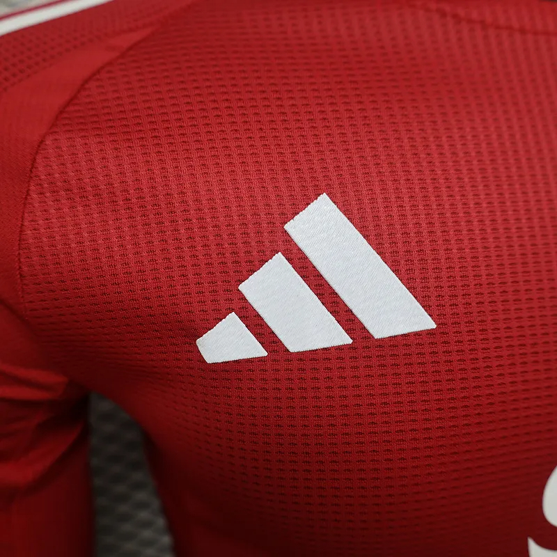 Manchester United Authentic Home Long Sleeve Football Jersey Shirt 2024/25