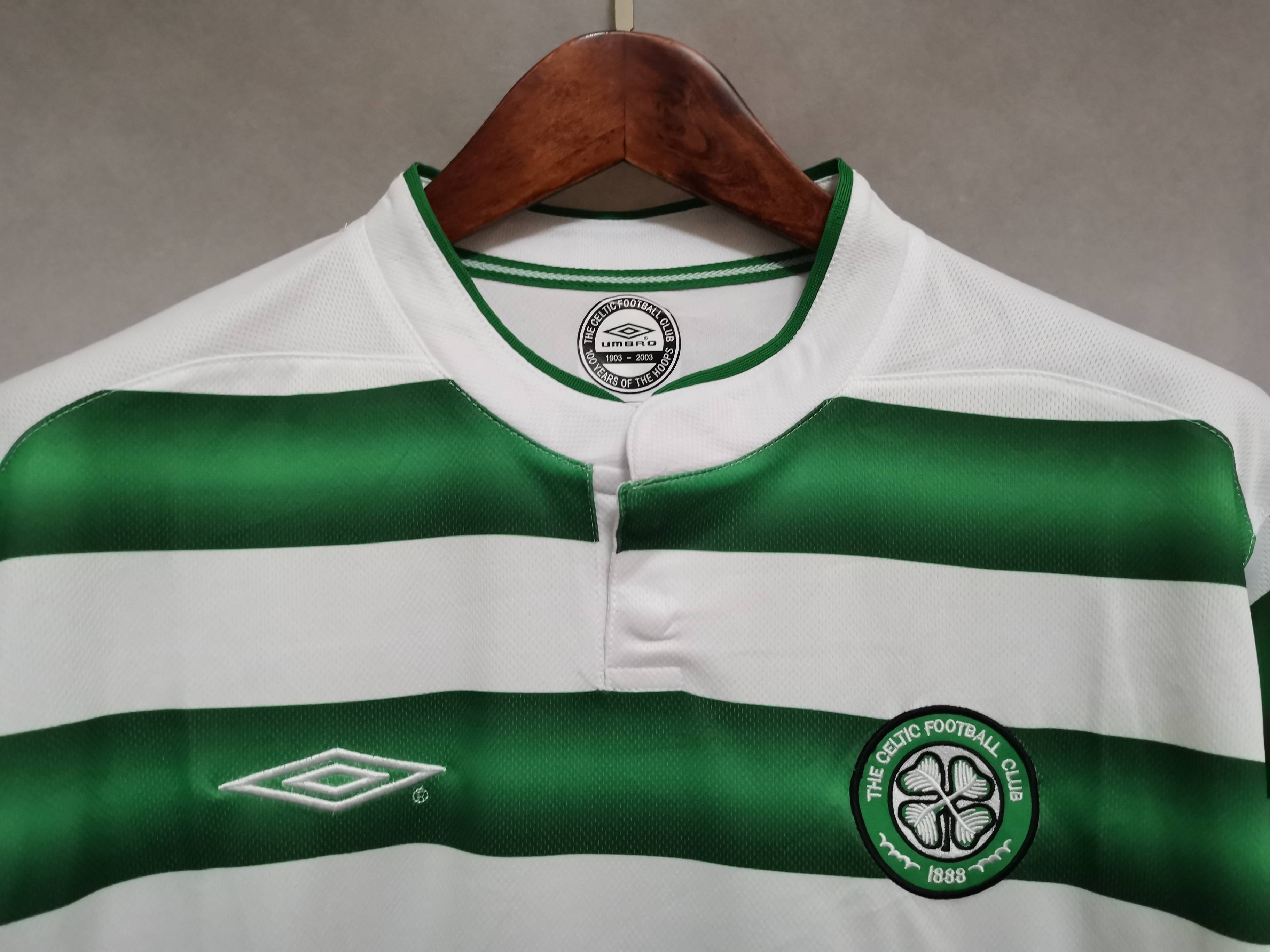 Celtic Retro Soccer Jersey Home Custom Shirt 2003/04