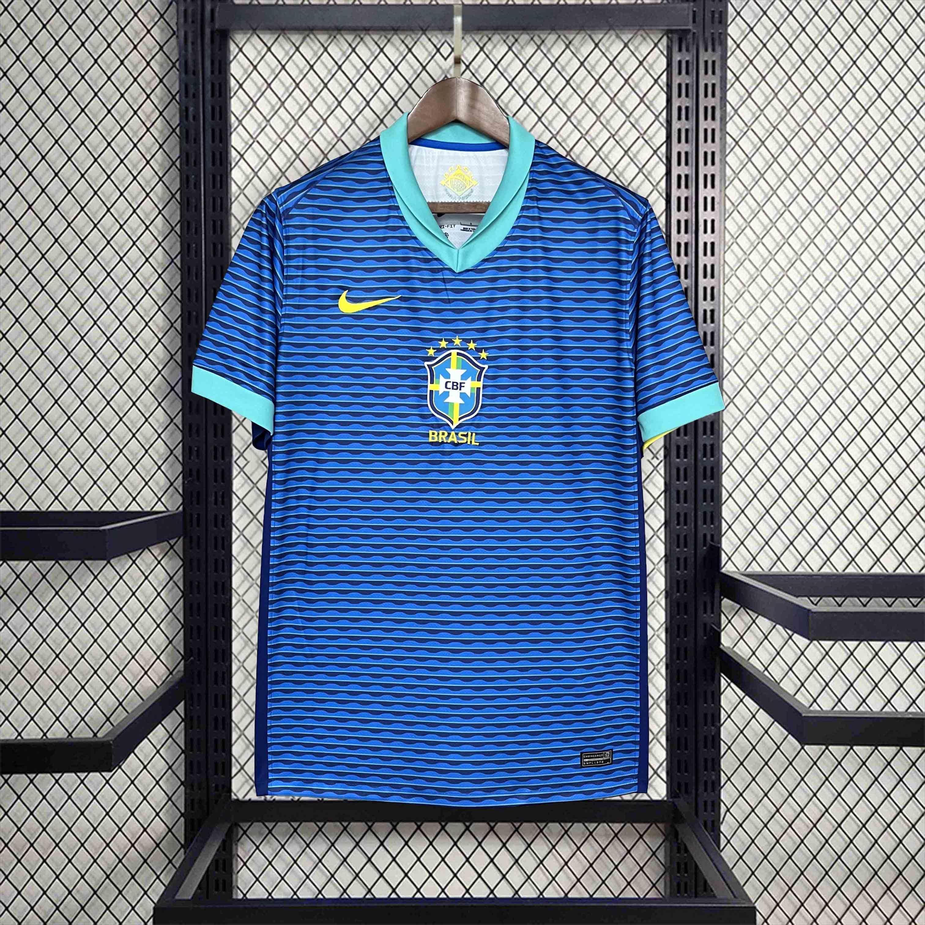 Brazil Soccer Jersey Away Custom Shirt Copa America 2024