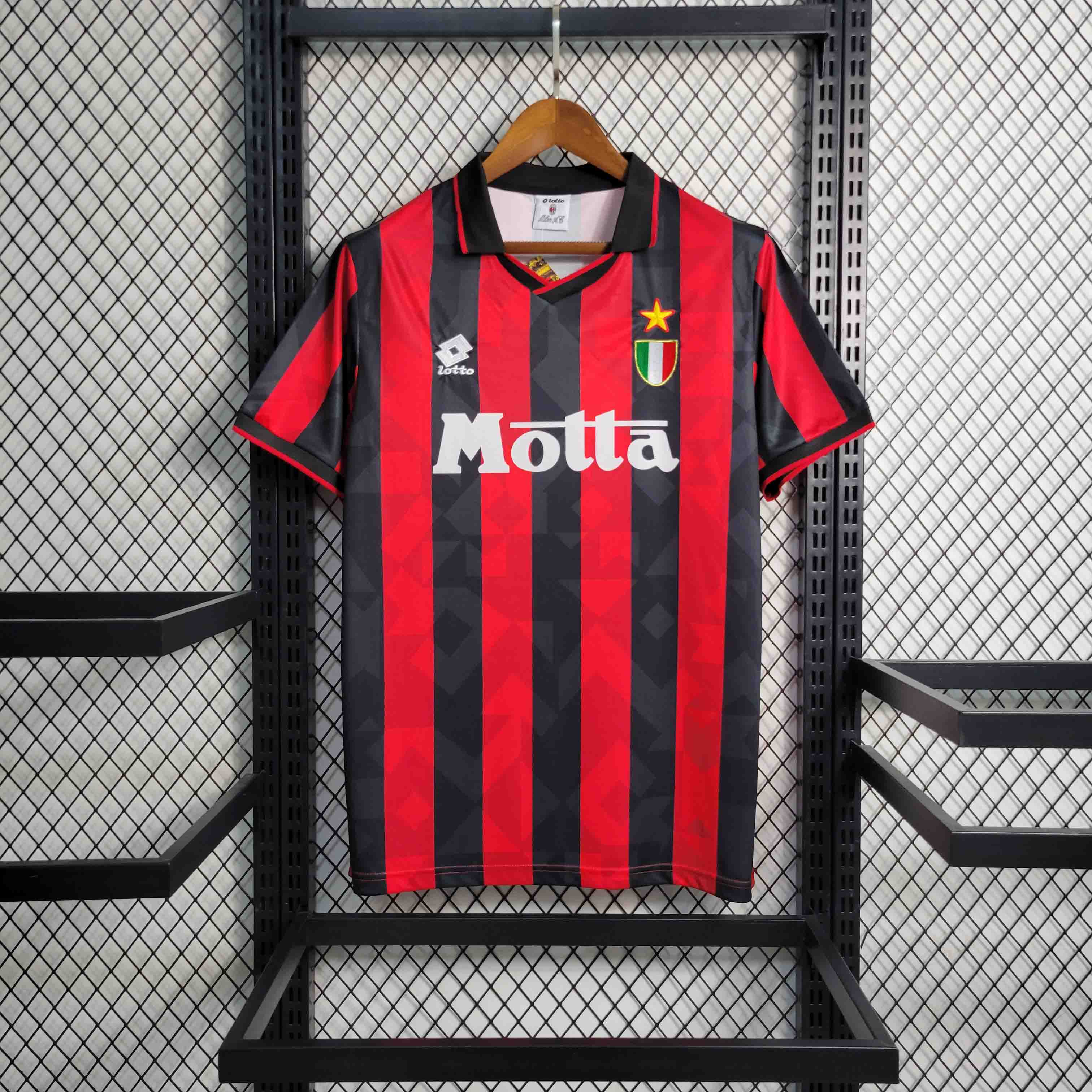 AC Milan Retro Soccer Jersey Home Custom Shirt 1993/94