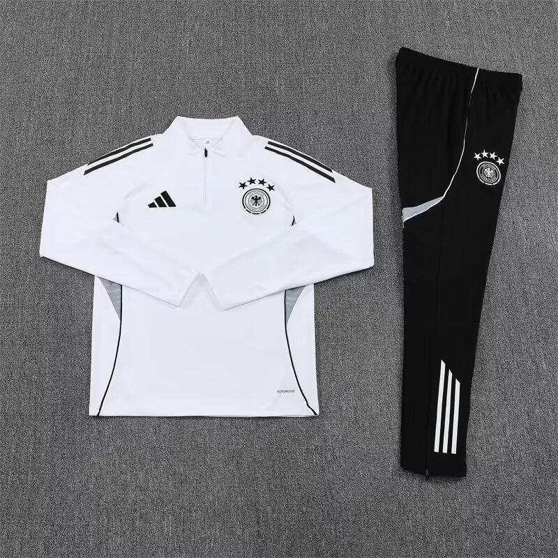 Germany Training Kit (Sweatshirt+Pants) White 2025 - 125th Anniversary