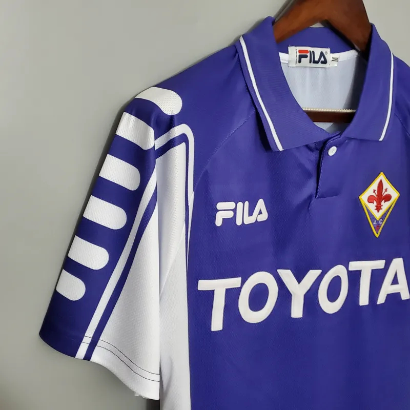 Fiorentina Retro Soccer Jersey Home Custom Shirt 1999/00