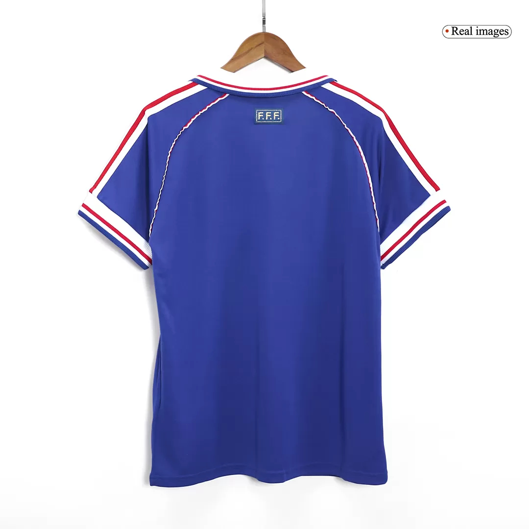 France Retro Soccer Jersey Home Custom Shirt World Cup 1998