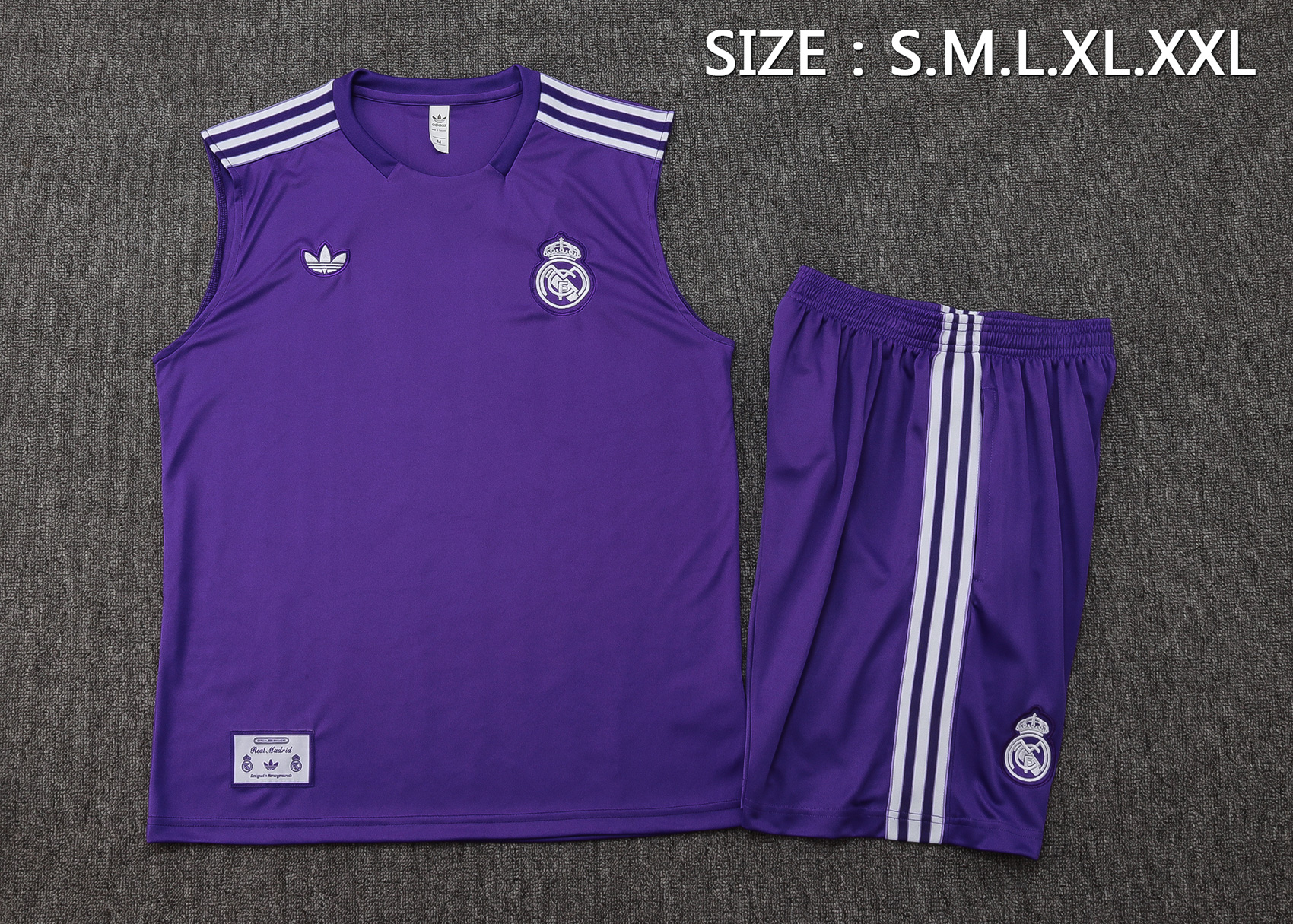 Real Madrid Sleeveless Training Kit Purple 2025/26
