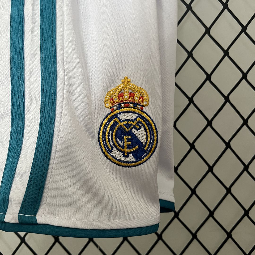 Real Madrid Retro Jersey Home Kids Kit Jersey+Shorts 2017/18