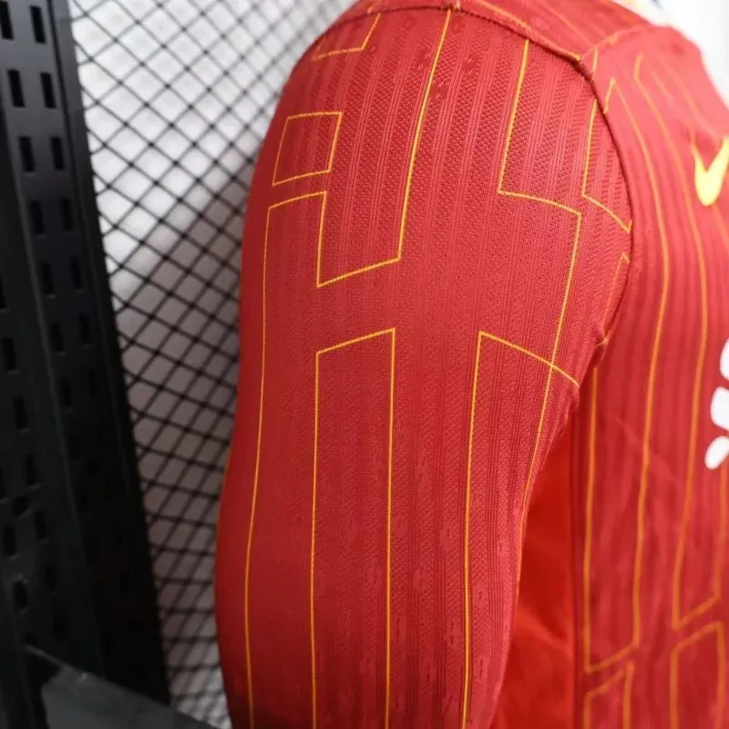 Liverpool Authentic Football Jersey Home Long Sleeve Shirt 2024/25