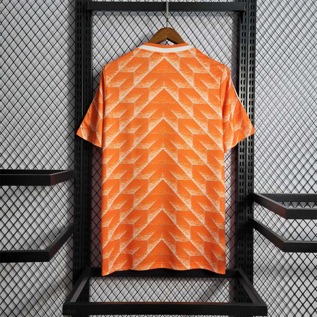 Netherlands Retro Jersey Custom Home Soccer Jersey 1988
