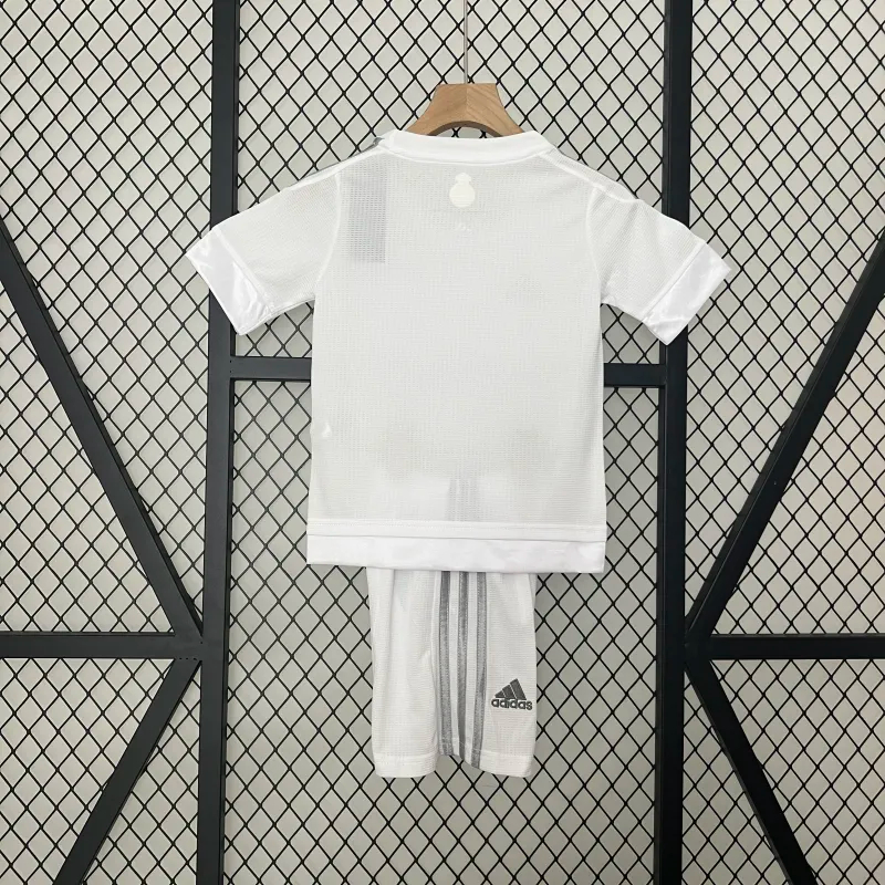 Real Madrid Retro Jersey Home Kids Kit Jersey+Shorts 2015/16