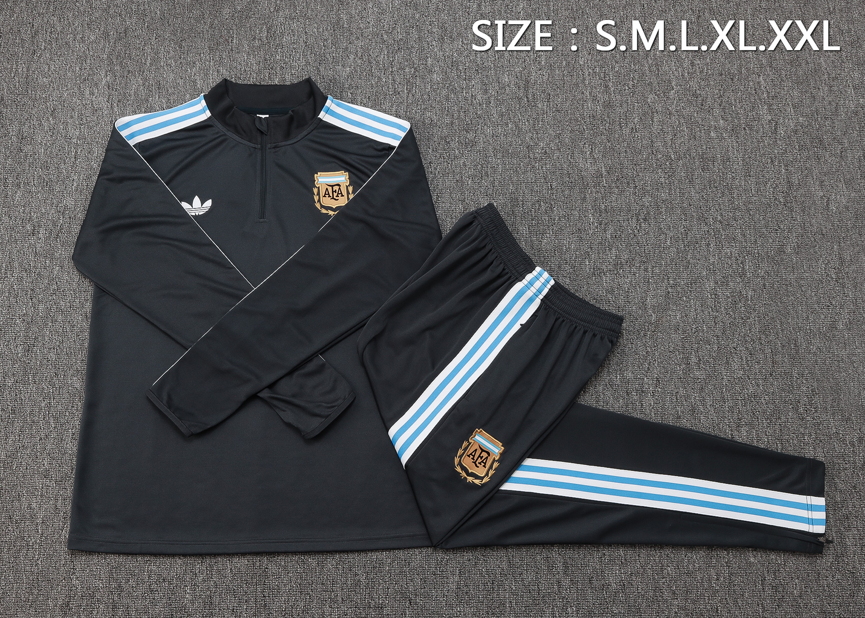 Argentina Training Kit (Sweatshirt+Pants) Deep Grey 2025