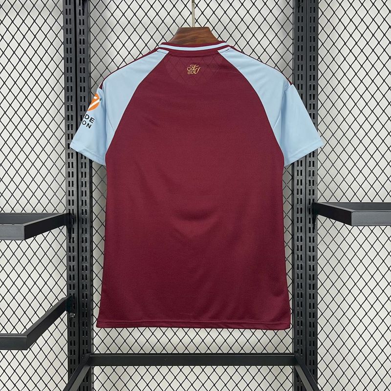 Aston Villa Football Jersey Home Custom Shirt 2025/26