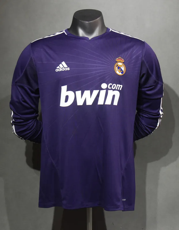 Real Madrid Authentic Retro Jersey Third Away Long Sleeve Soccer Shirt 2010/11
