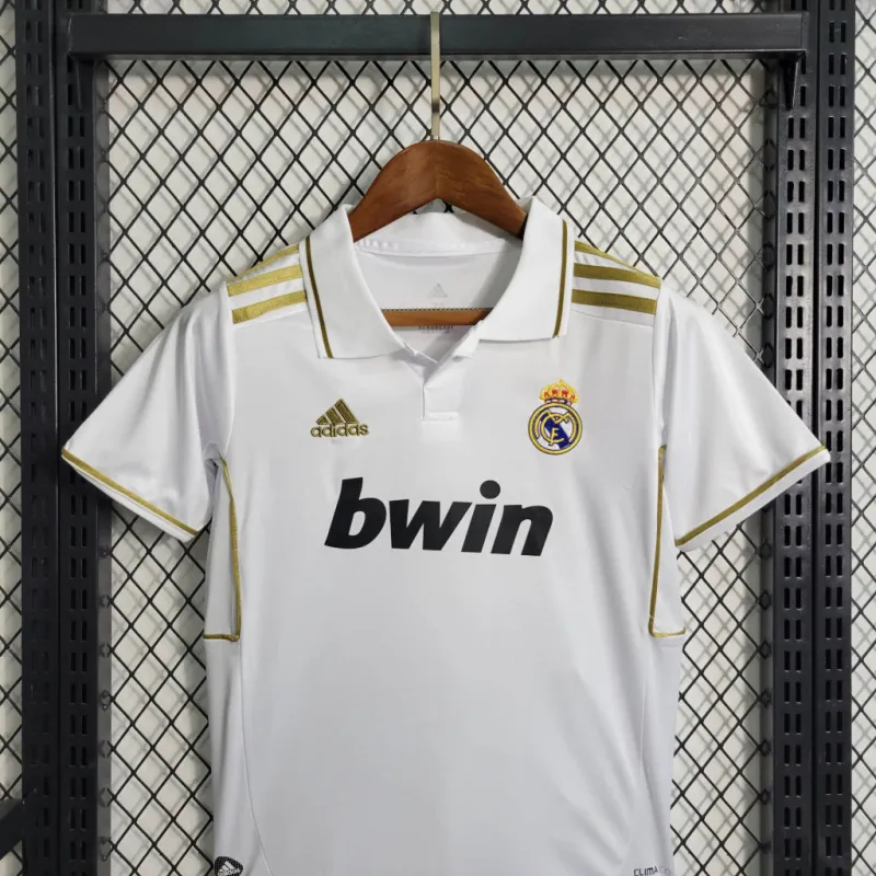 Real Madrid Retro Jersey Home Kids Kit Jersey+Shorts 2011/12
