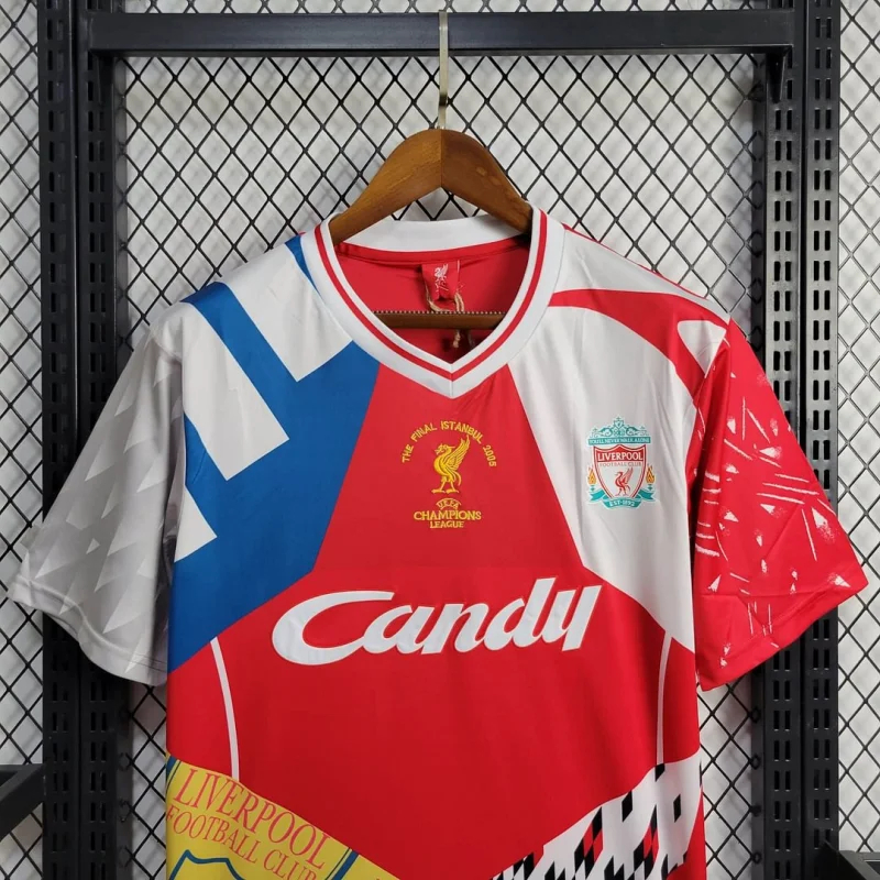 Liverpool Retro Football Jersey Mixed Commemorative Custom Shirt 2005