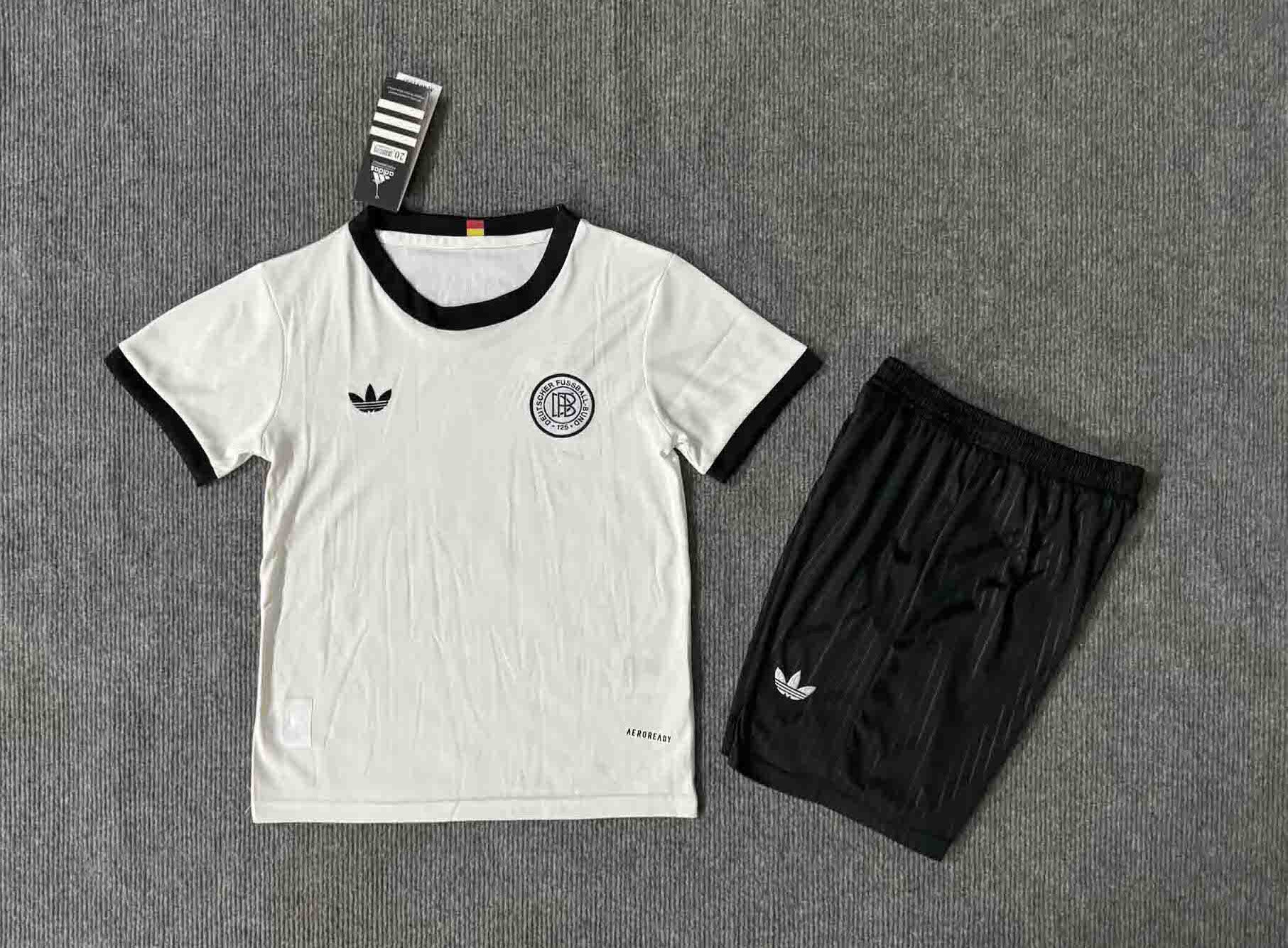 Germany 125th Anniversary Football Uniform Kids Kit Jersey+Shorts 2025