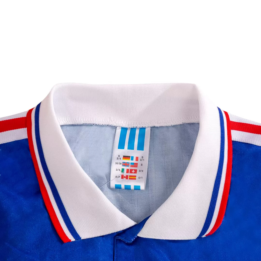 France Retro Soccer Jersey Home Custom Shirt World Cup 1994