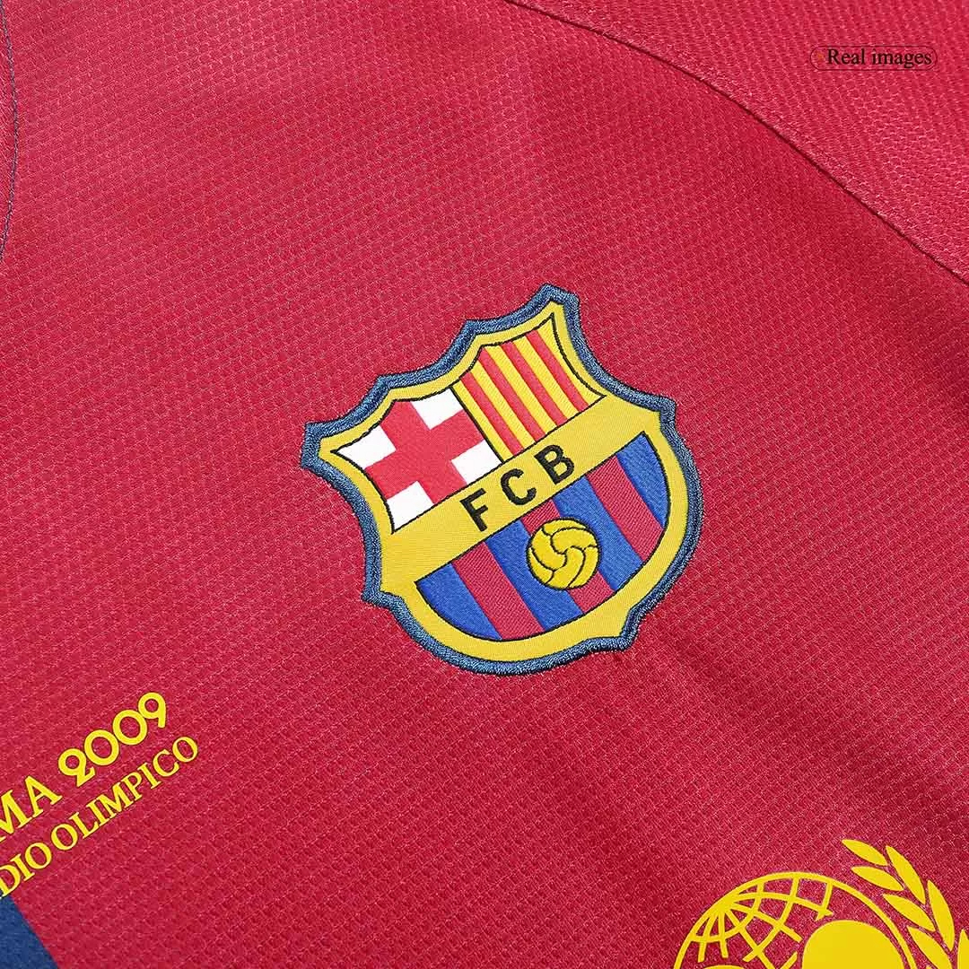 Barcelona Retro Jersey Home Soccer Shirt 2008/09 - UCL