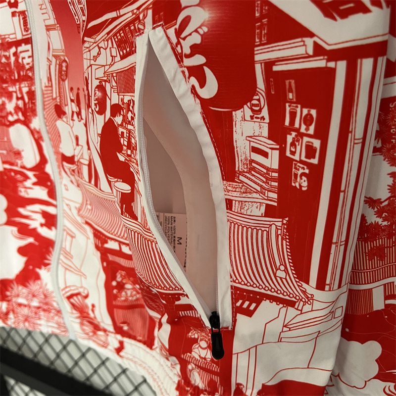 Japan Reversible Double-Sides Windbreaker Jacket Red&Black 2025