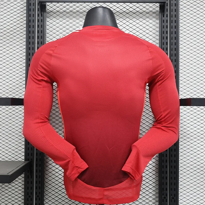 Manchester United Authentic Home Long Sleeve Football Jersey Shirt 2024/25