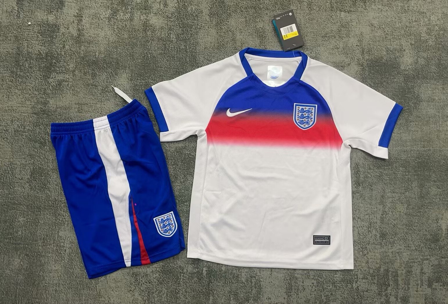 England Soccer Jersey Home Kids Kit Jersey+Shorts 2025
