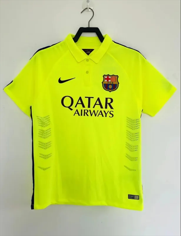 Barcelona Retro Jersey Third Away Soccer Shirt 2014-15