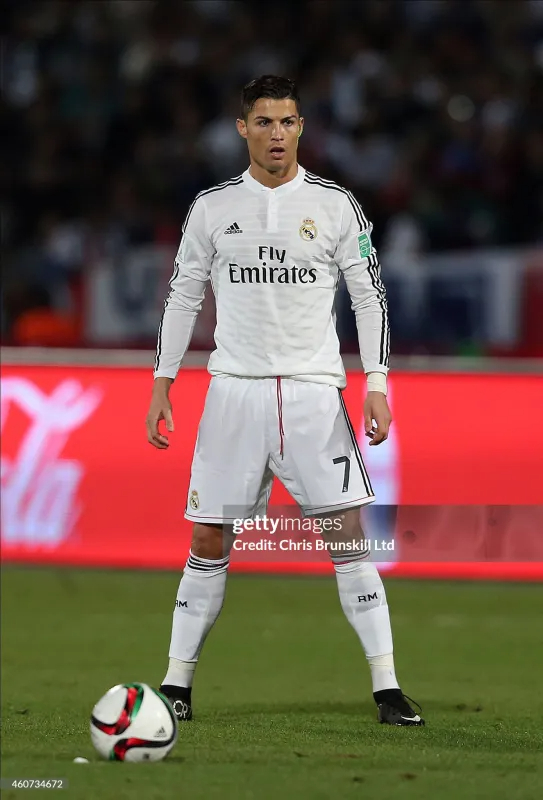 Real Madrid Authentic Retro Jersey Home Long Sleeve Soccer Shirt 2014/15