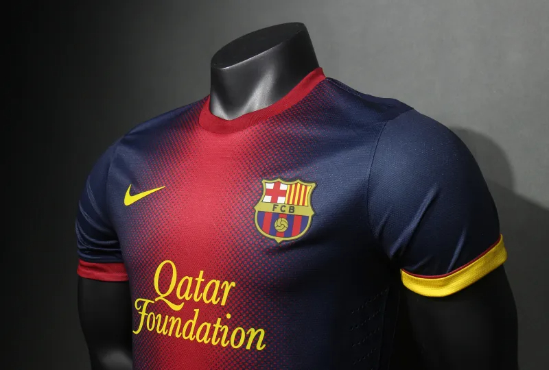 Authentic Barcelona Retro Jersey Home Soccer Shirt 2012-13