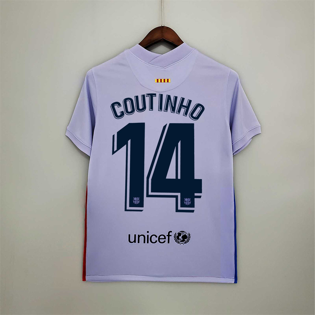 Barcelona Retro Jersey Away Soccer Shirt 2021/22