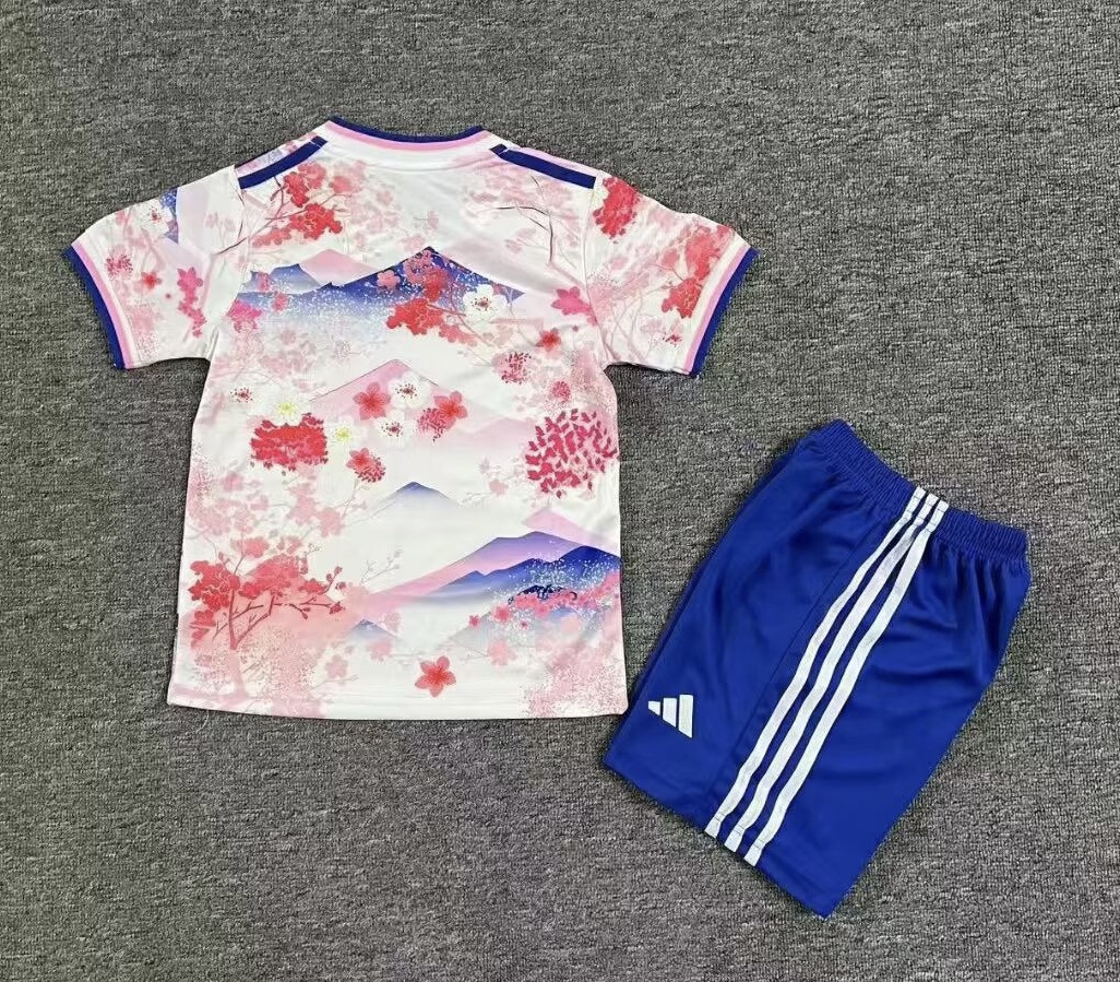 Japan Soccer Jersey Special Edition Kids Kit Jersey+Shorts 2025