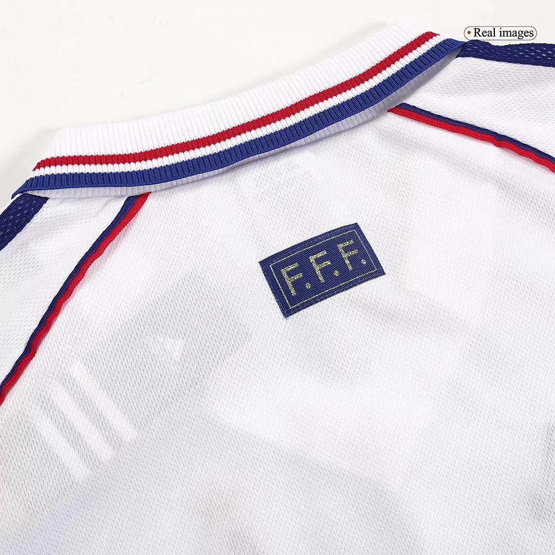 France Retro Soccer Jersey Away Custom Shirt World Cup 1998