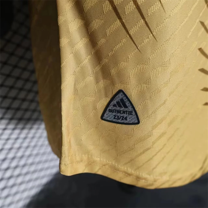 Real Madrid Authentic Soccer Jersey Golden Special Edition Shirt 2023/24