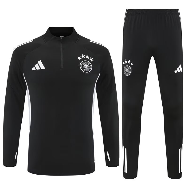 Germany Training Kit (Sweatshirt+Pants) Black 2025 - 125th Anniversary