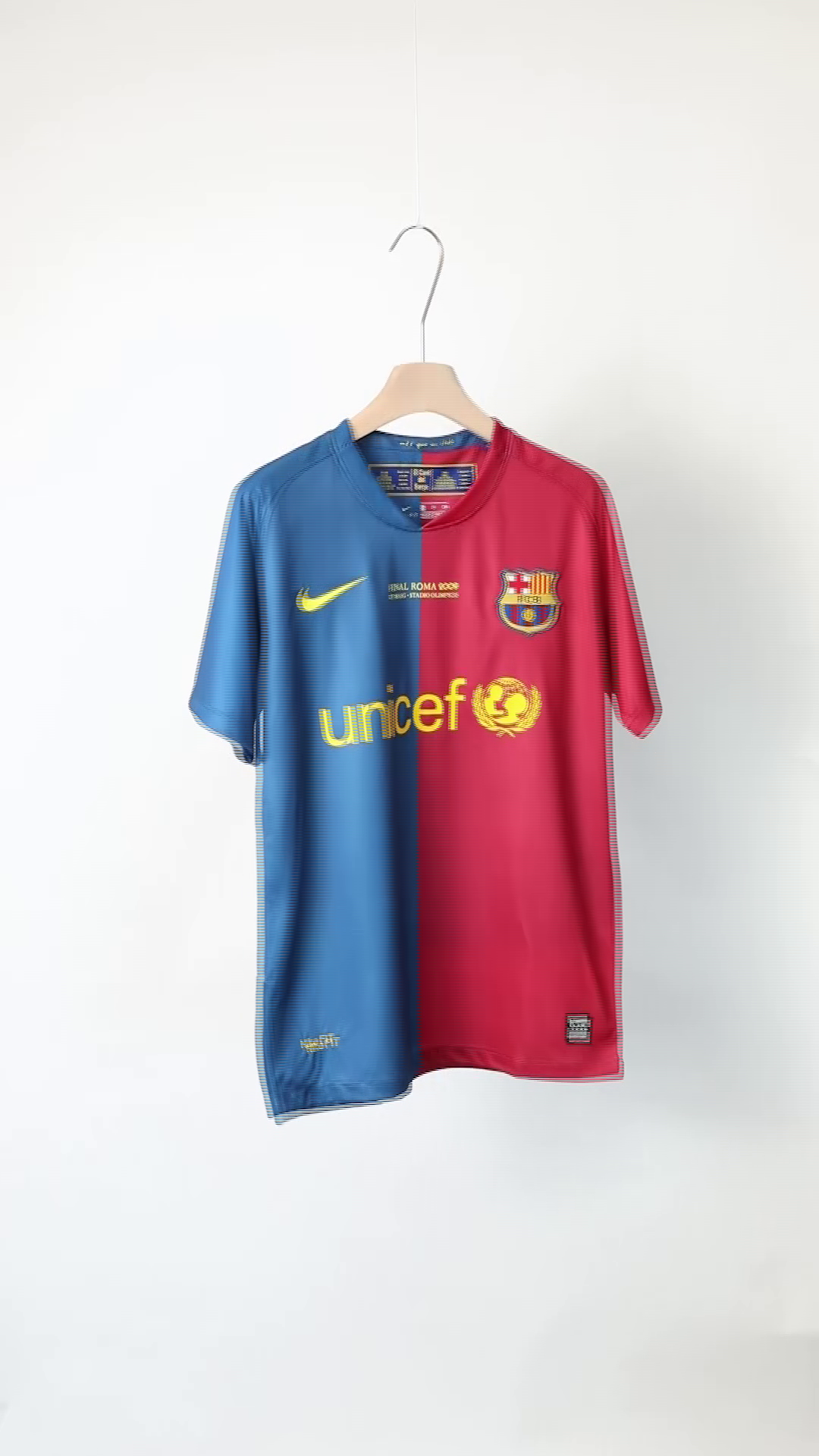 Barcelona Retro Jersey Home Soccer Shirt 2008/09 - UCL