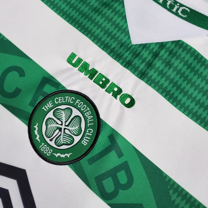 Celtic Retro Soccer Jersey Home Custom Shirt 1998/99