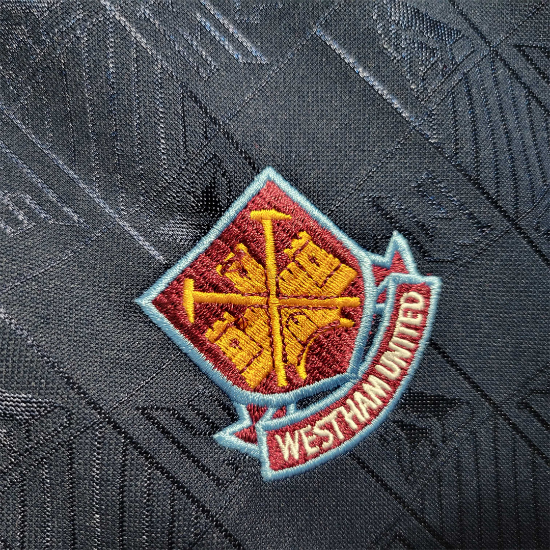 West Ham United Retro Football Jersey Iron Maiden Home Joint Board Shirt 1999/01